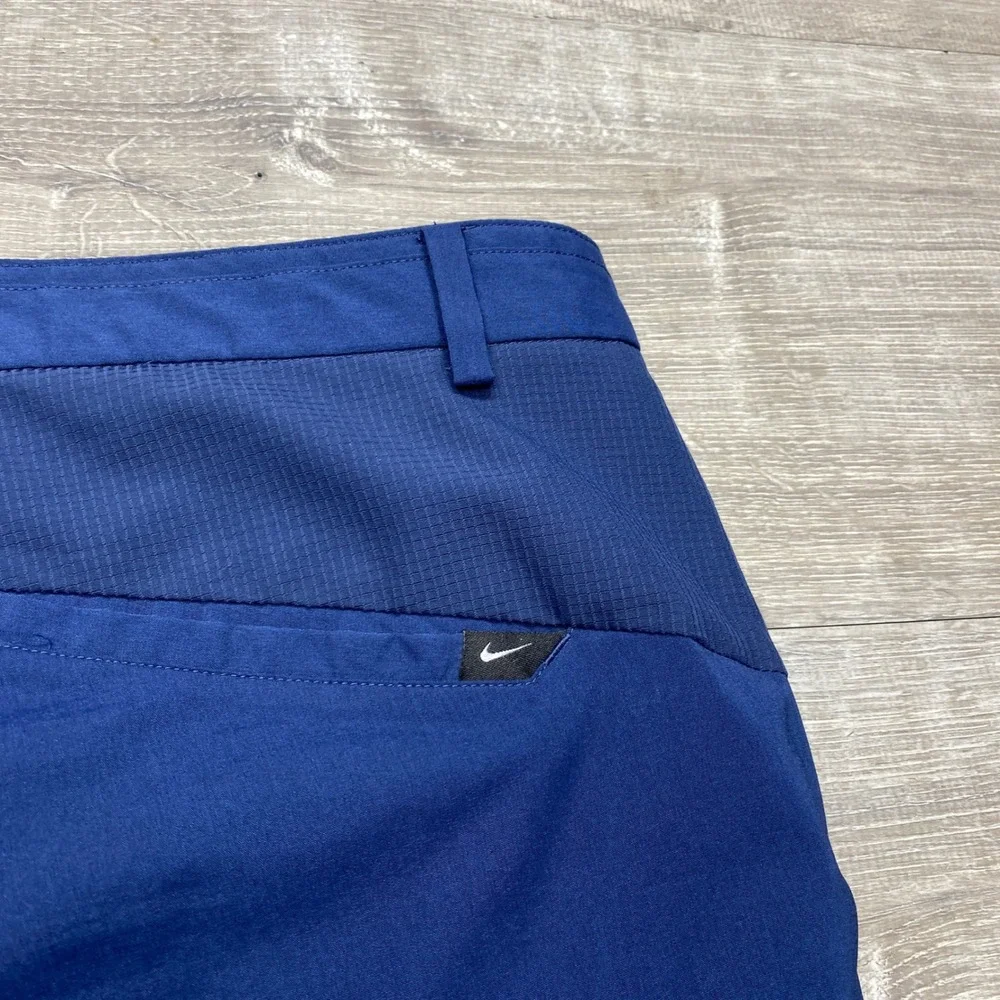 Nike Golf Shorts Mens 34 Modern Fit Dri-FIT Polyester Navy Blue 725706-410‎
